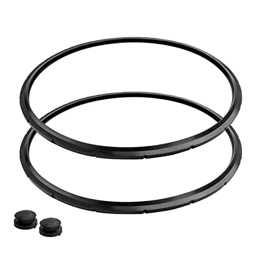 2 Pack Replacement Presto Pressure Cooker Sealing Ring Gasket/Gasket & Overpressure Plug (2 Sets Per Pack) - Part 09924 Fits Various 6 & 8 Quart Presto Models