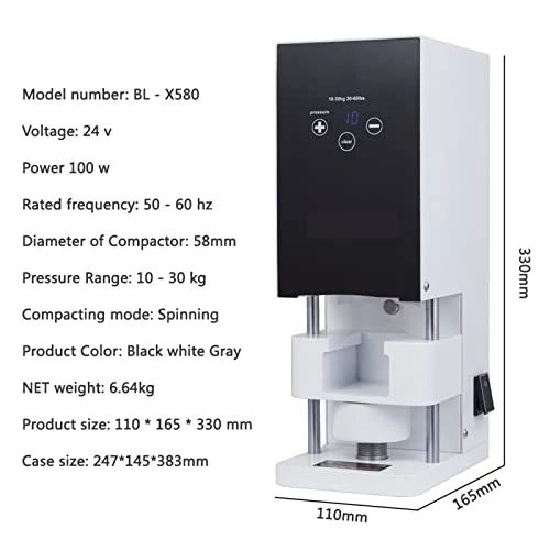 ENEMO 58MM Coffee Tamper Automatic Flat Press Powder Press For Espresso Compatible With Barista (Color : White, Size : AU) - Image 3