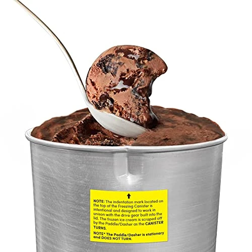 IM-308L# 4 Qt. Electric Motorized Maker Ice & Rock Salt, 4Qt. Freezing Canister, Creamy Ice Cream, Gelato, Frozen Yogurt, Or Sorbet, Recipe Booklet, 4 Quart, Mint - Image 5