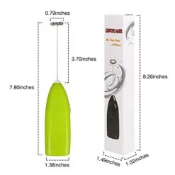 GENERIC 5 Pieces Milk Frother For Coffee With Upgraded Handheld Frother Electric Whisk Milk Foamer, Mini Battery Operated Mixer And Coffee Blender Frother For Frappe, Latte, Milk,Matcha (5 Colors)