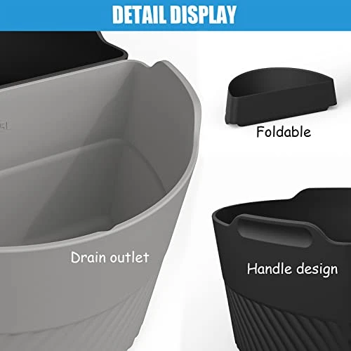 Low Cooker Divider Liners Silicone Fit Oval CrockPot 6-8 Quart,Food-Grade Material,BPA Free,Reusable,Leakproof,Dishwasher Safe,Cooking Liner For Hamilton Beach,Elite Gourmet,Bella Divider Insert - Image 2