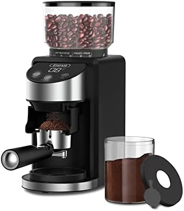 Burr Coffee Grinder, Adjustable Burr Mill With 35 Precise Grind Settings, Electric Coffee Grinder For Espresso/Drip/Percolator/French Press/American/Turkish Coffee Makers, 120V/200W, Black - Image 6
