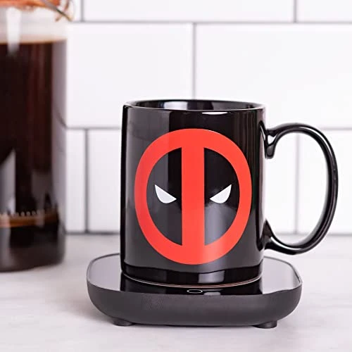Marvel Deadpool Mug Warmer With Mug – Keeps Your Favorite Beverage Warm - Auto Shut On/Off - Image 2