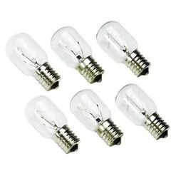 8206232A Whirlpool Microwave Light Bulb,6 Pack 40w 125v E17 Microwave Oven Replacement Parts For Microwave,Exact Fit For Whirlpool Maytag Microwaves,Lava Lamp Bulb