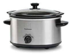 TM-401SC Slow Cooker, 4-Quart, Stainless/Black