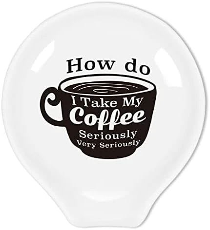 Funny Coffee Quote Ceramic Coffee Spoon Holder-Coffee Spoon Rest -Coffee Station Decor Coffee Bar Accessories-Coffee Lovers Gift For Women And Men (Pour Some Sugar On Me) - Image 5