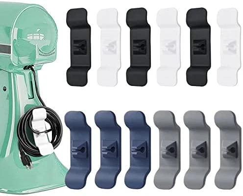 Cord Organizer For Appliances, 2 Packs Cord Wrapper, Cord Holder Cable Organizer For Blender, Coffee Maker, Mixer, Pressure Cooker, Toaster And Air Fryer (2Pcs Black+Gray) - Image 6