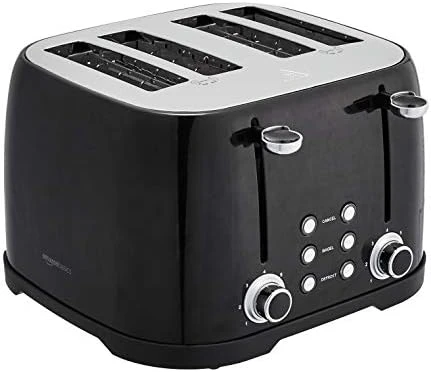 Amazon Basics 4-Slot Toaster - Black - Image 7