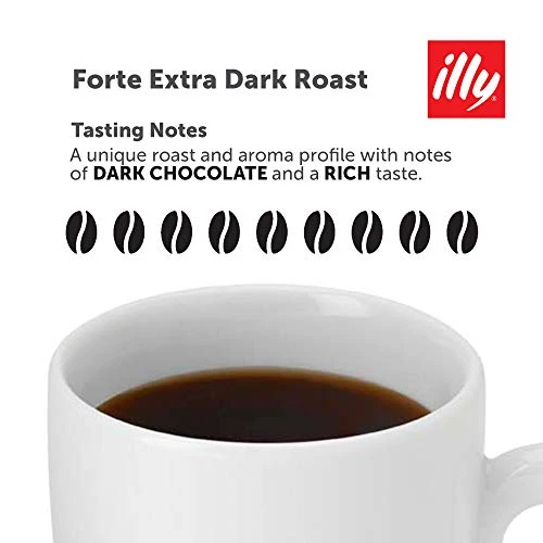 Illy Coffee, K-Cup Pods For Keurig Machines, Forte, Extra Dark Roast, 100% Arabica Bean Bold Signature Italian Blend, Premium Gourmet Roast, Brewed, Drip, 10 Count (Pack Of 6) - Image 3