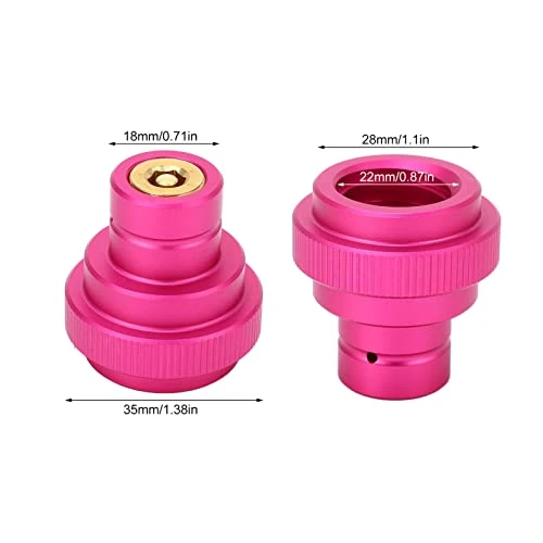 Soda CO2 Adapter, Male Thread Robust Brass Aluminum Alloy CO2 Cylinder Adapter Connector Good Sealing For Replacing (Pink) - Image 5