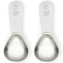Coffee Scoop (Set Of 2) - 2 Tablespoon (Tbsp) - The Best Stainless Steel Measuring Spoons For Coffee, Tea, And More