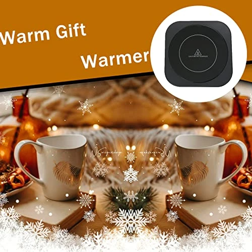 Mug Warmer Coffee Warmer For Desk Office - Coffee Mug Warmer Plate Electric Coffee Cup Warmer Portable Gift With Auto Shut Off & 3 Temperature Settings For Warming Beverage Tea Milk - Image 3