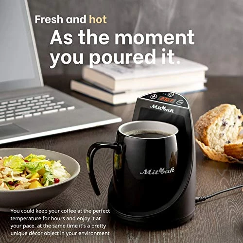 Innovative Coffee Mug Warmer With A 16-Ounce Ceramic Coffee Mug & Lid | This Mug Warmer For Desk Will Keep Coffee, Tea, Hot Chocolate The Perfect Temperature For Hours - Image 7