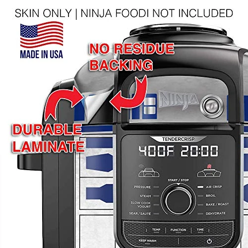 Wrap For Ninja Foodi 8 Quart - QT Accessories Cover Sticker - Wraps Fit Deluxe Cooker Mdl: FD402 LP3 | Droid Star - Image 2