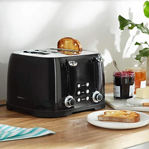 Amazon Basics 4-Slot Toaster - Black - Image 6
