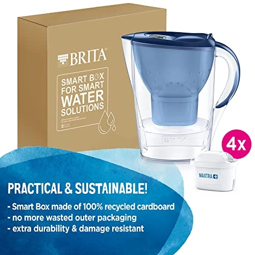 Brita RITA Starterpack Marella Jug+4 Cool Starter Pack, Blue - Image 2
