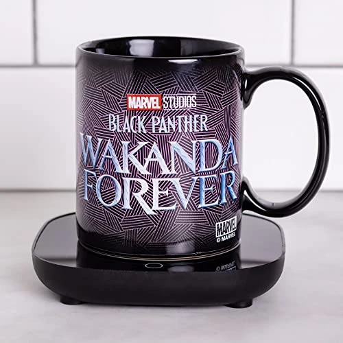 Lack Panther Wakanda Forever Mug Warmer With Mug β Keeps Your Favorite Beverage Warm - Auto Shut On/Off - Image 2
