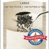100 Tea Filters, Large, Brown (2)
