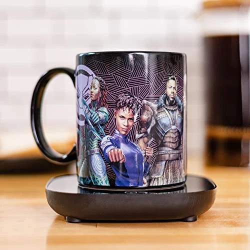 Lack Panther Wakanda Forever Mug Warmer With Mug β Keeps Your Favorite Beverage Warm - Auto Shut On/Off - Image 4
