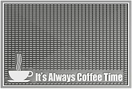 Premium Coffee Mat 18in X 12in. 1cm Thick Durable Kitchen Counter-Coffee Bar Accessories Fit Under Coffee Maker Coffee Pot Espresso Machine Mat - Image 9