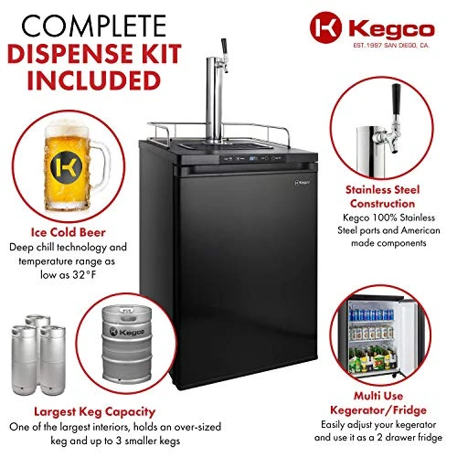 K309B-1 Keg Dispenser, Black - Image 2