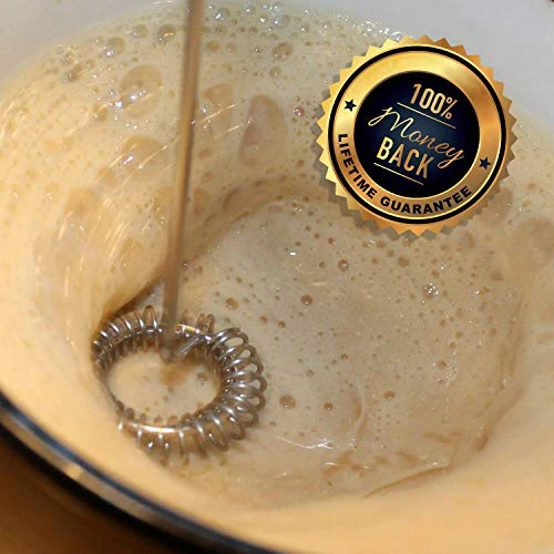 Portable Drink Mixer And Milk Frother Wand - Small Hand-Held Mini Mixer Electric Stick Blender - Bulletproof Keto Coffee Blender Rapid Emulsifier - Cordless And Battery Operated - Image 2