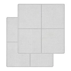 Food Dehydrator Machine Mesh Screens, BPA-Free Plastic Dryer Sheets For Fruit, Meat, Beef Jerky, Herb, Vegetable, C267-2MS, 2Pack, White