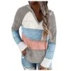 VODMXYGG Womens Pullover Long Sleeve Lightweight Color Block Hooded Sweaters Hoodies Sweatshirts Winter Casual Basic Tops