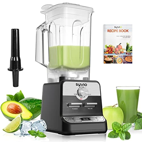 Syvio Blenders For Kitchen, Smoothie Blender 1450W With 4 Presets And 68 Oz Tritan Container, Blender For Shakes And Smoothies, Crushing Ice, Frozen Fruits