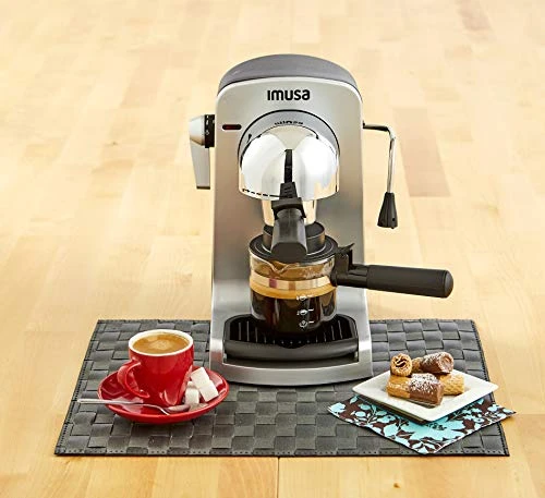 USA GAU-18215 4 Cup Bistro Electric Espresso/Cappuccino Maker With Carafe, Silver - Image 7