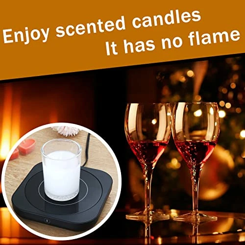 Mug Warmer Coffee Warmer For Desk Office - Coffee Mug Warmer Plate Electric Coffee Cup Warmer Portable Gift With Auto Shut Off & 3 Temperature Settings For Warming Beverage Tea Milk - Image 2