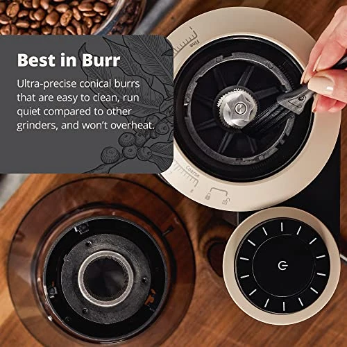 Burr Coffee Grinder - A Precise Coffee Bean Grinder For Everything From Espresso To Cold Brew | Built In Coffee Scale For A More Consistent Grind (Onyx Black) | Designed In St. Louis - Image 6