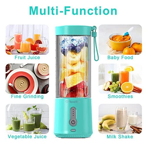 Smoothies Shake Blender With Powerful Blades, Personal Blender For Shakes And Smoothies, Portable Blender Mini Juicer For Kitchen Travel Gym Sports - Image 5
