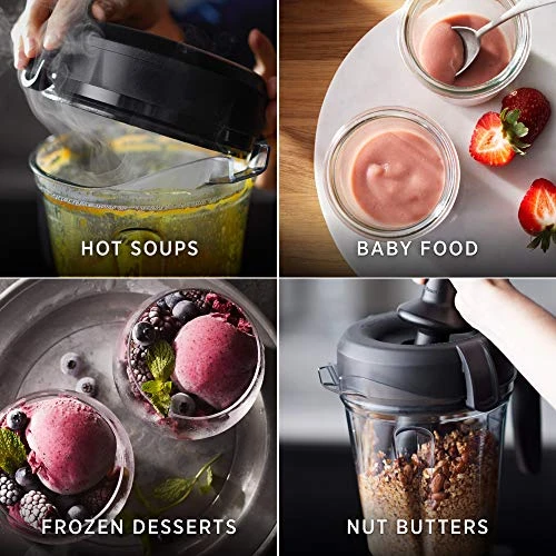 Explorian Blender, Professional-Grade, 64 Oz. Low-Profile Container, Black - 65542 (Renewed Premium) - Image 6