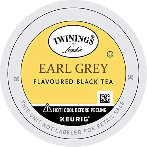 Twinings Earl Grey K-Cup Pods For Keurig, Caffeinated Black Tea Flavoured With Citrus And Bergamot, 24 Count (Pack Of 1)