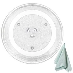 11.25" Microwave Glass Tray By Beaquicy - Fit For Sam-sung G-E And Ken-more 11 1/4" Microwave Glass Turntable Plate - Replace WB49X10097 DE63-00536A EAP651544 ME16H702SES MCD991AB WB39X0078 WB49X10034