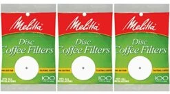 Melitta White Disc Coffee Filter, 100 Count (Pack Of 3)