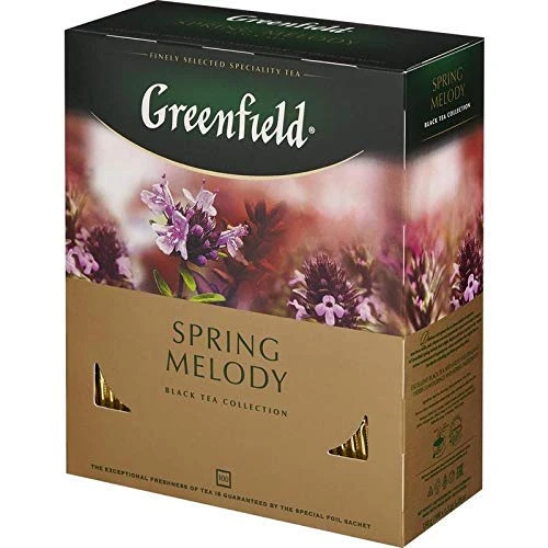Greenfield Spring Melody Herbal Tea Collection Finely Selected Speciality Tea 100 Double Chamber Teabags With Tags In Foil Sachets - Image 2