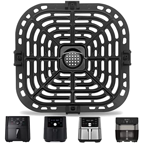 Original Air Fryer Grill Pan For Instant Pot Vortex Plus 6 In 1 6 QT Gourmia GAF685 GAF735 6 QT Air Fryer, Air Fryer Accessories Replacement Tray Rack Parts Grill Plate Crisper Plate, Dishwasher Safe