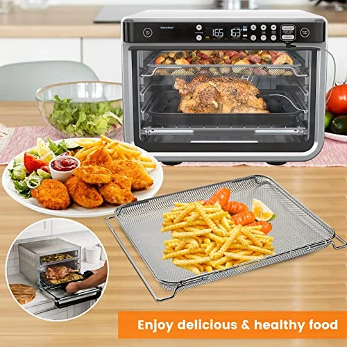 Replacement Air Fry Basket For Ninja Foodi DT251 Air Fryer Oven,Stainless Steel Air Fryer Basket Accessories For Ninja Foodi DT201,DT200 For Ninja Foodi 10-in-1 Smart XL Air Fry Oven - Image 5