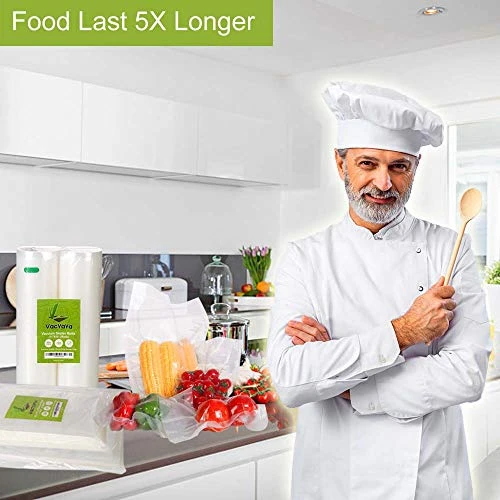 200 Quart Size 8 X 12 Inch Vacuum Sealer Freezer Storage Machine Bags For Food,Vac Seal A Meal Bags With BPA Free Sous Vide Vaccume Seal Safe PreCut Bag - Image 2