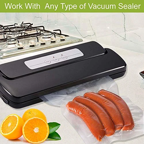 200 Quart Size 8 X 12 Inch Vacuum Sealer Freezer Storage Machine Bags For Food,Vac Seal A Meal Bags With BPA Free Sous Vide Vaccume Seal Safe PreCut Bag - Image 4