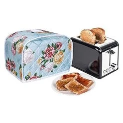 Toaster Cover 2 Slice,Quilted Toaster Covers Bread Maker Cover,Kitchen Small Appliance Covers,Microwave Toaster Oven Cover For Most Standard 2 Slice Toasters,The Pioneer Woman Kitchen Accessories