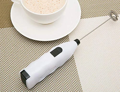 Milk Frother Handheld For Cappuccinos, Lattes And Bulletproof Coffee, Foam Maker Drink Mixer With More Powerful High Torque Motor (White) - Image 4