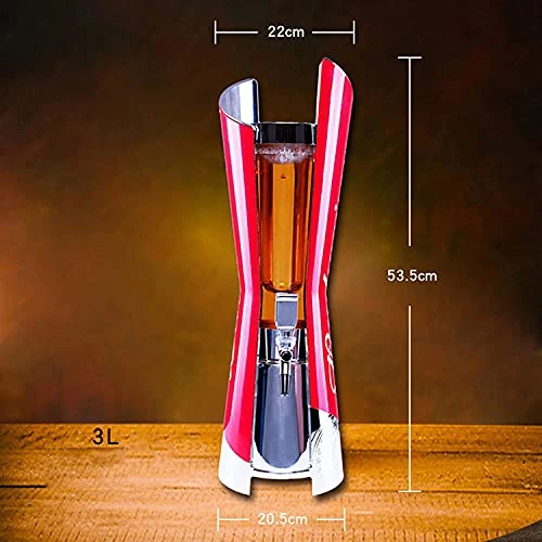 Eer And Beverage Tower Beer Tower Dispenser Home Beer Tower, Party Beer Dispenser, With Removable Ice Tube, For Bar, Party, Restaurant, KTV, Barbecue Restaurant - Image 4
