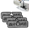 4PCS Faucet Absorbent Drying Mat—Protect The Faucet Area Clean，Faucet Splash Catcher,Suitable For Kitchen, Bathroom And RV Sinks (Faucet Width 2.5 Inches)