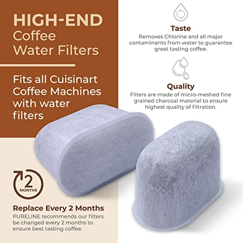 Urleine Replacement For Cuisinart Coffee Maker Charcoal Water Filter, Replacement For All Cuisinart Coffee Macines (12 Pack) - Image 2