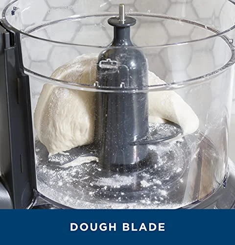 Food Processor | 12 Cup | Complete With 3 Feeding Tubes & Stainless Steel Accessories - 3 Discs + Dough Blade | 3 Speed | Great For Shredded Cheese, Chicken & More | Kitchen Essentials | 550 Watts - Image 4