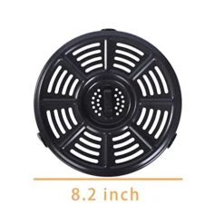8.2 Inch Air Fryer Replacement Crisper Plate For Ninja Air Fryer Ninja Foodi Pressure,Grill Pan For Ninja FD401 Foodi Crisper Plate,Air Fryer Accessories,Non-Stick Fry Pan,Dishwasher Safe