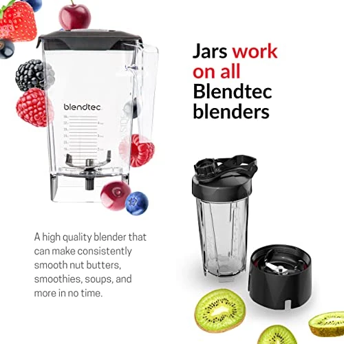 Blendtec Classic 575 Blender - WildSide+ Jar (90 Oz) - Professional-Grade Power - Self-Cleaning - 4 Pre-programmed Cycles - 5-Speeds - Black - Image 2